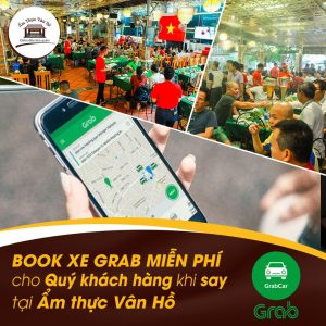 Ẩm thực Vân Hồ Book xe miễn phí cho KH về nhà an toàn
