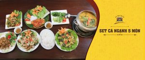 set cá ngạnh 5 món