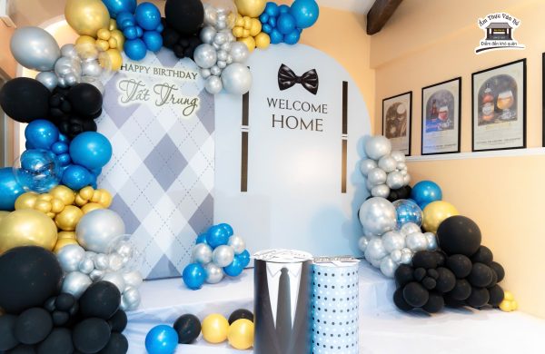 Trang trí Tiệc Sinh Nhật Tất Trung – Concept quý ông lịch lãm