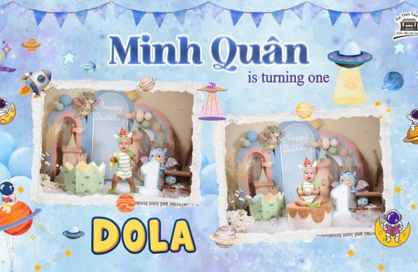 Trang trí Tiệc Sinh Nhật Bé Minh Quân – Dola Concept phi hành gia