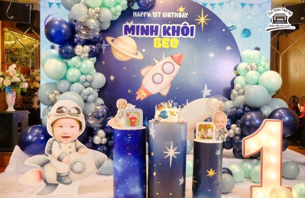 Trang trí Tiệc Sinh Nhật 1 Tuổi Của Bé Beo – Minh Khôi
