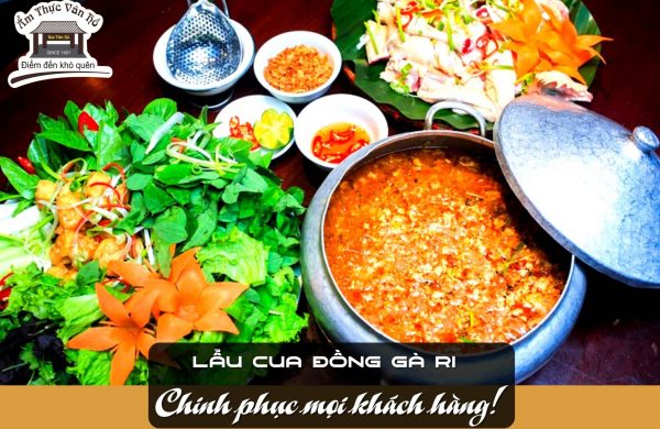 Ẩm thực Vân Hồ – Địa điểm lý tưởng để thưởng thức món lẩu cua đồng gà ri ngày se lạnh